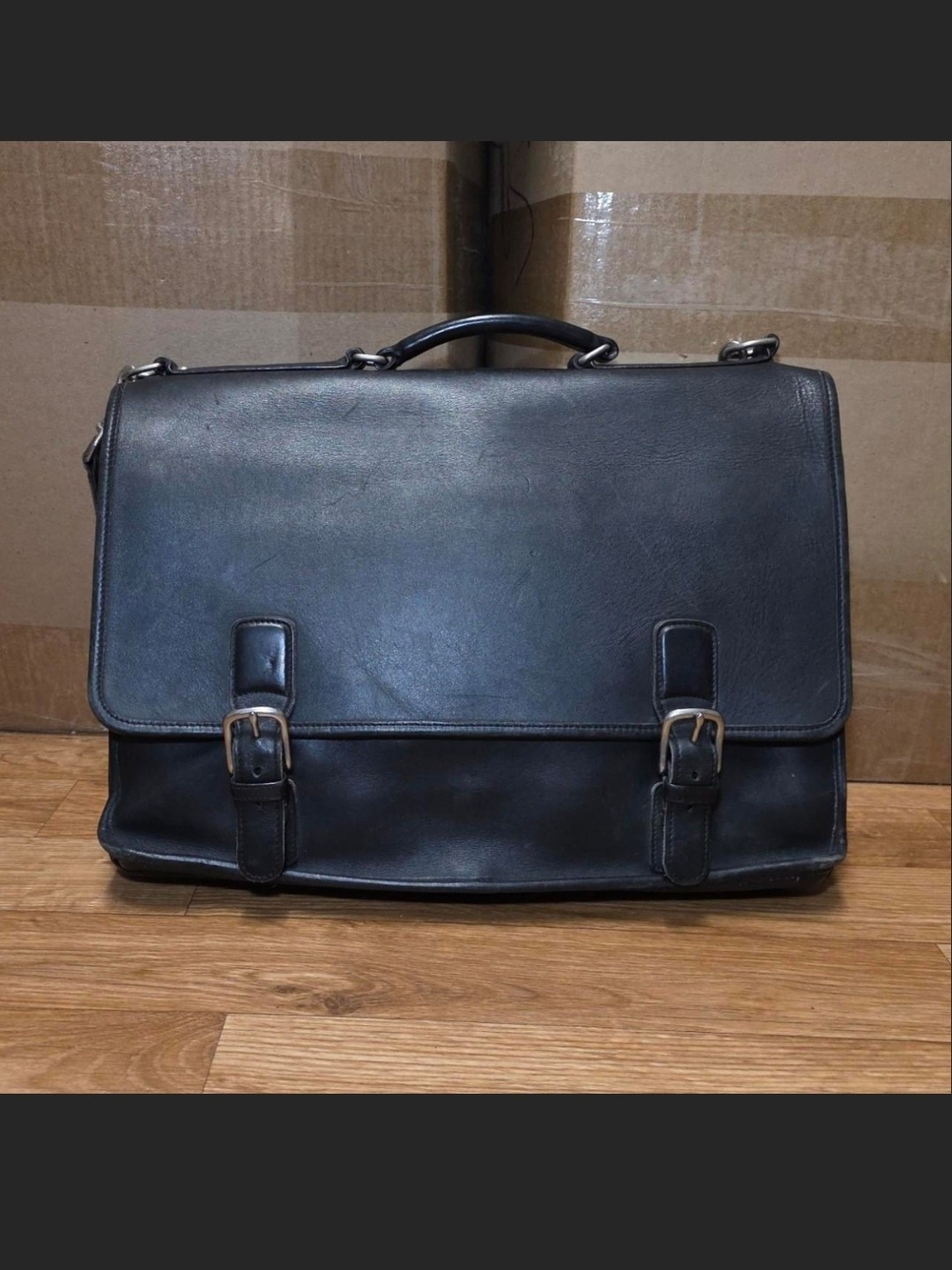 Vintage Classic Coach Thompson Black Briefcase Laptop Bag